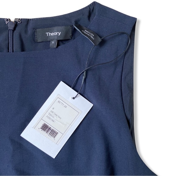 Theory Sleeveless Stretch Wool Sheath Dress Betty 2B Size 8 - Picture 6 of 8